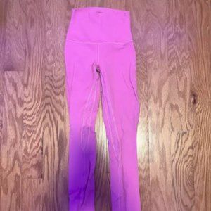 Pink Blossom Lululemon Soft Align Leggings 28" Size 0